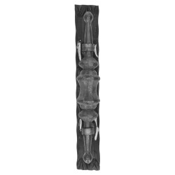 Úchyt kovaný 280x90mm, odsadenie 61mm, bez povrchovej úpravy Úchyt kovaný 280x90mm, odsadenie 61mm, bez povrchovej úpravy